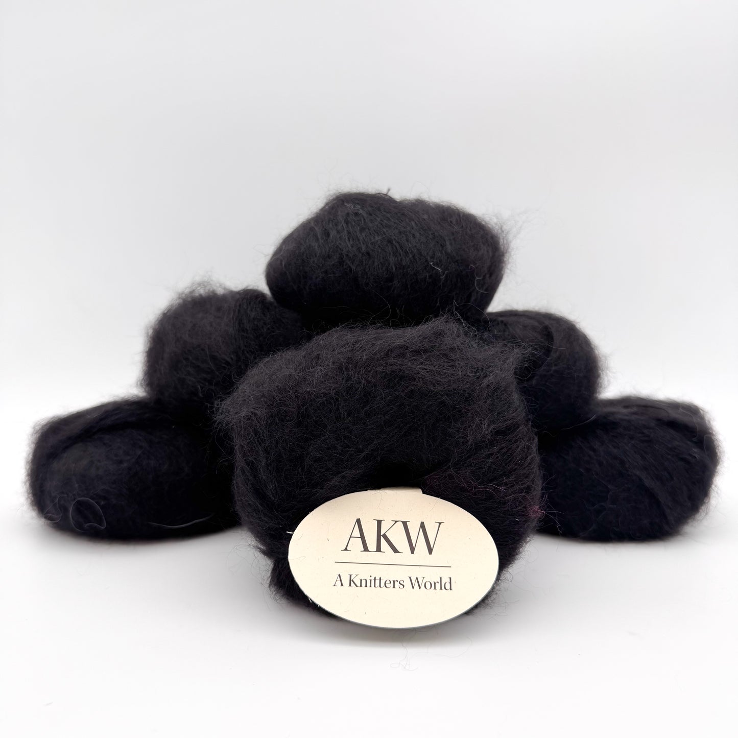 Mohair Sport garn i farven Black – Superkid Mohair og silke fra A Knitters World